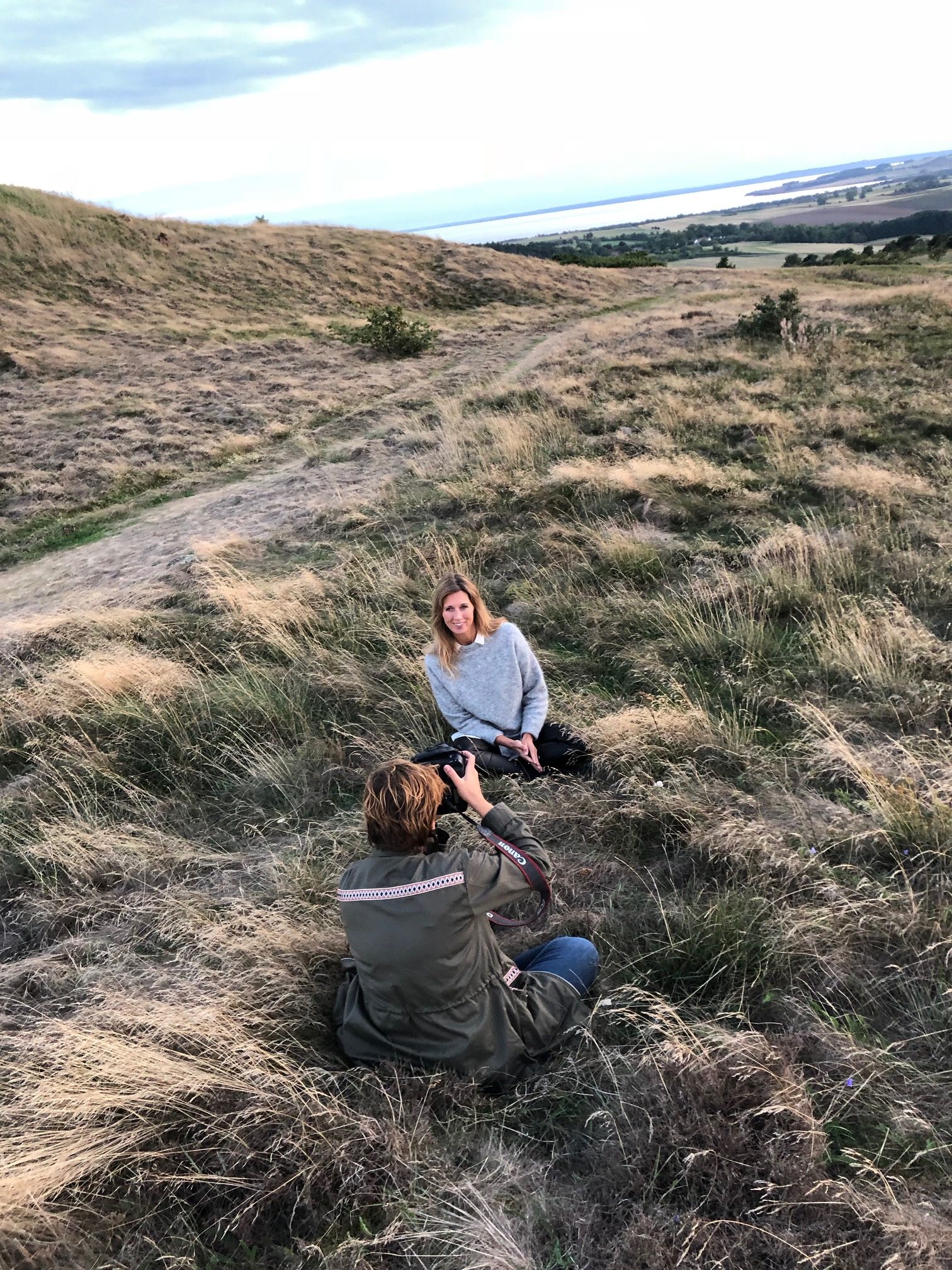 Fotosession med Anne Kring til Lisbeth Fruensgaard nye bog om stress.