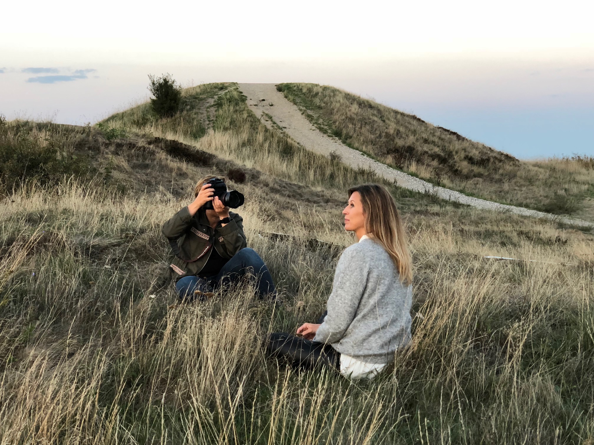 Fotosession med Anne Kring til Lisbeth Fruensgaard nye bog om stress.