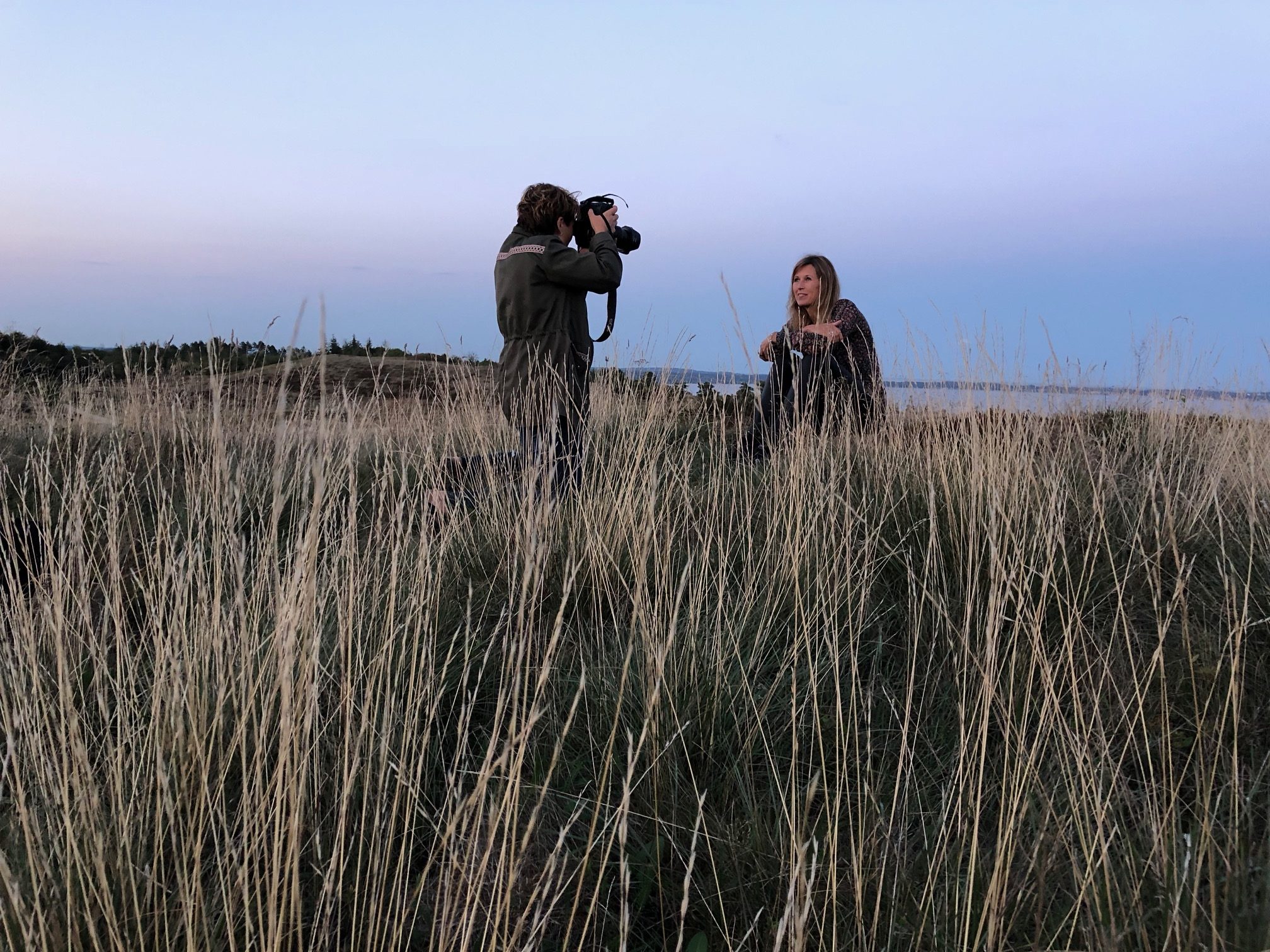 Fotosession med Anne Kring til Lisbeth Fruensgaard nye bog om stress.